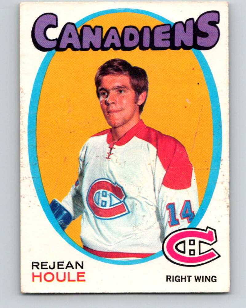 1971-72 O-Pee-Chee #147 Rejean Houle Montreal Canadiens V9377