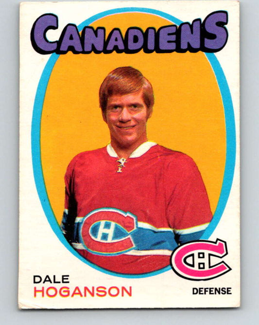 1971-72 O-Pee-Chee #149 Dale Hoganson  RC Rookie Montreal Canadiens  V9381