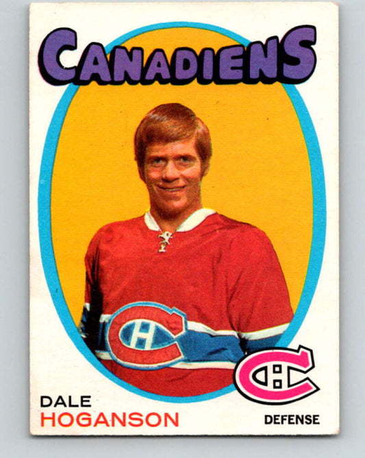 1971-72 O-Pee-Chee #149 Dale Hoganson  RC Rookie Montreal Canadiens  V9382