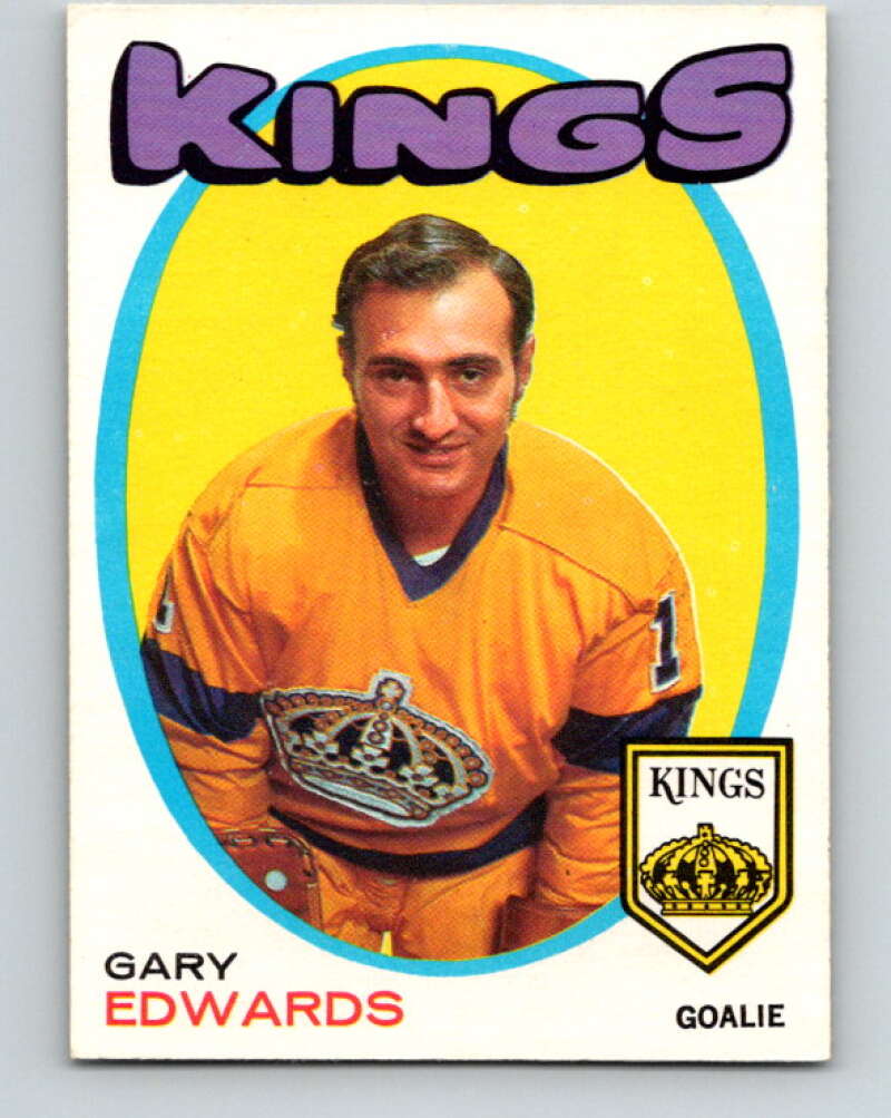 1971-72 O-Pee-Chee #155 Gary Edwards RC Rookie Los Angeles Kings V9414