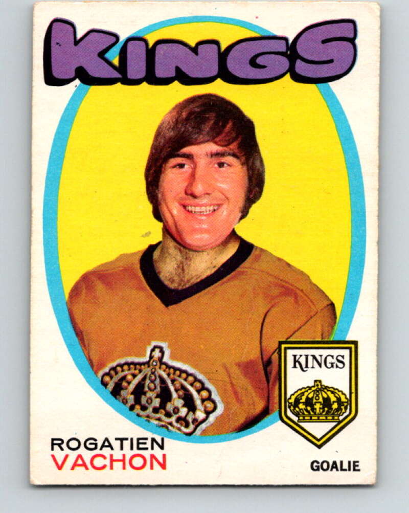 1971-72 O-Pee-Chee #156 Rogie Vachon Los Angeles Kings V9416