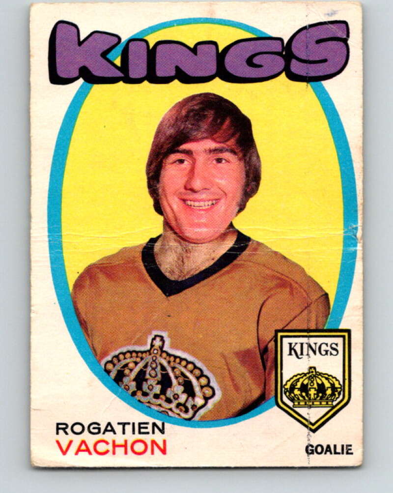 1971-72 O-Pee-Chee #156 Rogie Vachon Los Angeles Kings V9419