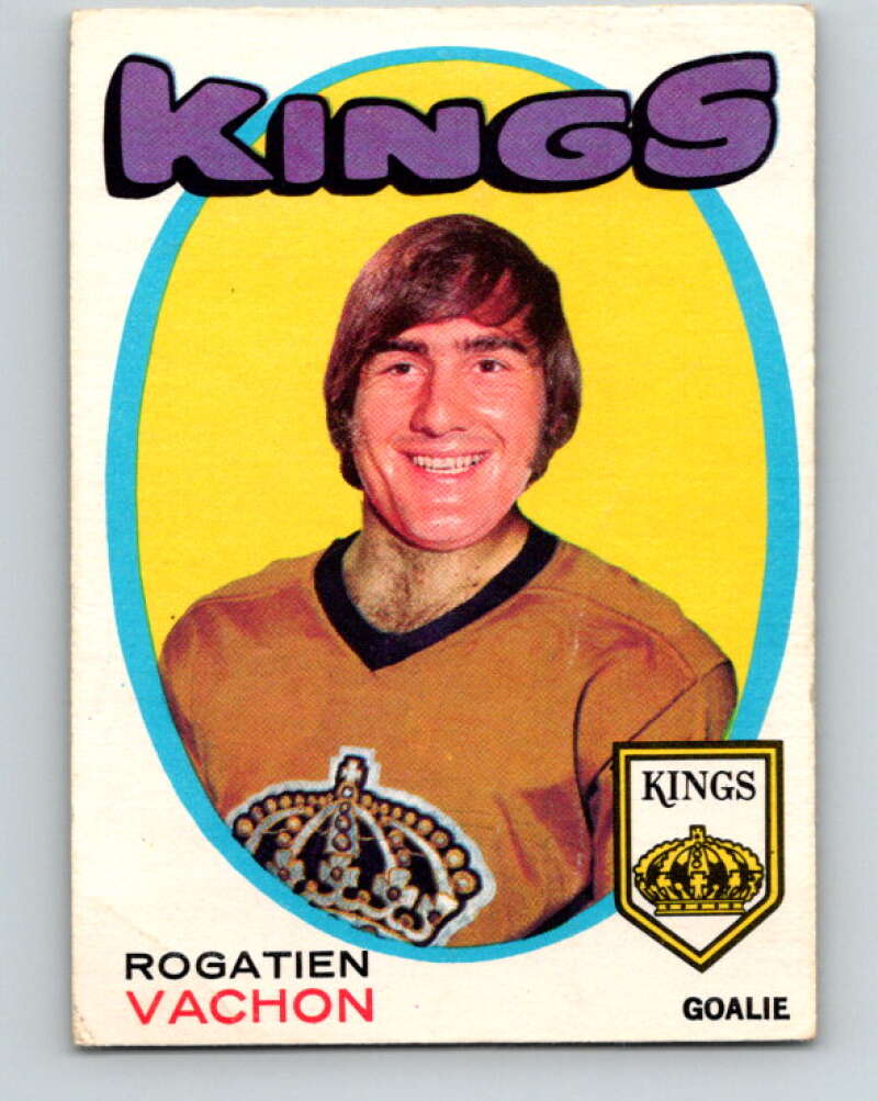 1971-72 O-Pee-Chee #156 Rogie Vachon Los Angeles Kings V9421