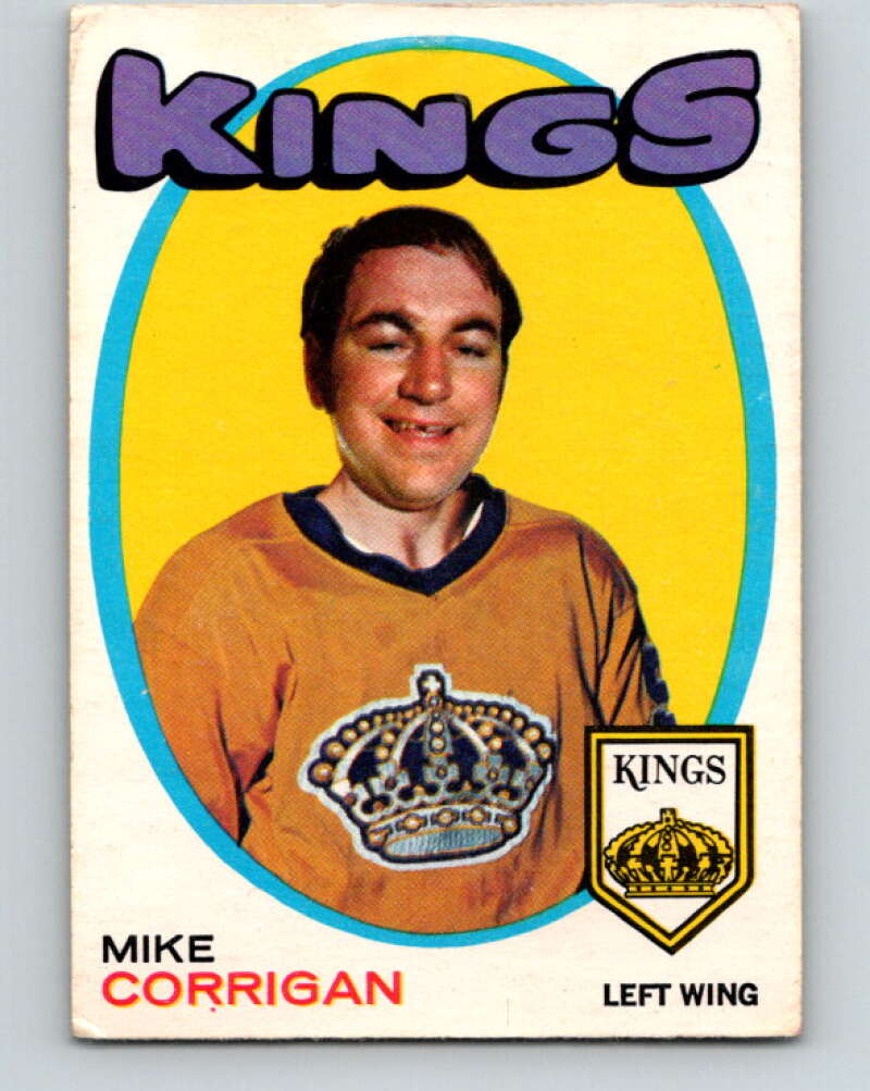 1971-72 O-Pee-Chee #157 Mike Corrigan Los Angeles Kings V9425