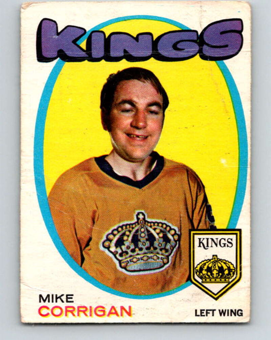 1971-72 O-Pee-Chee #157 Mike Corrigan  Los Angeles Kings  V9428