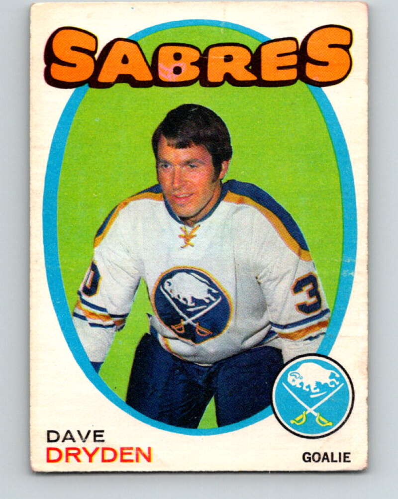 1971-72 O-Pee-Chee #159 Dave Dryden Buffalo Sabres V9432