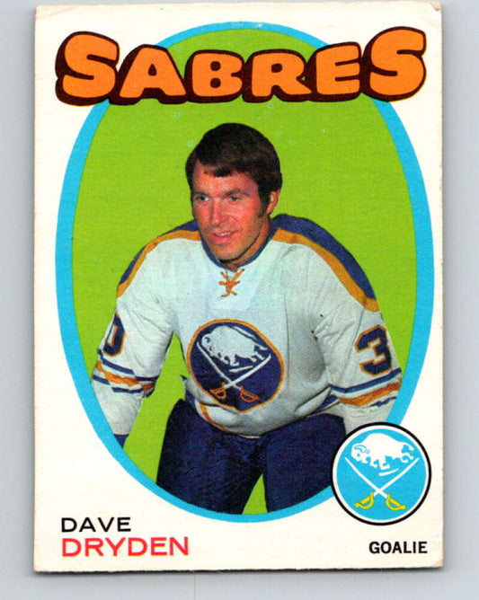 1971-72 O-Pee-Chee #159 Dave Dryden  Buffalo Sabres  V9434