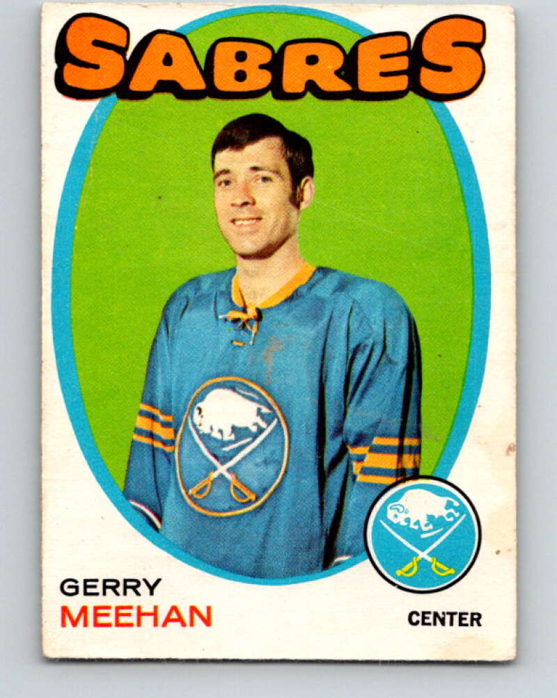 1971-72 O-Pee-Chee #160 Gerry Meehan Buffalo Sabres V9437