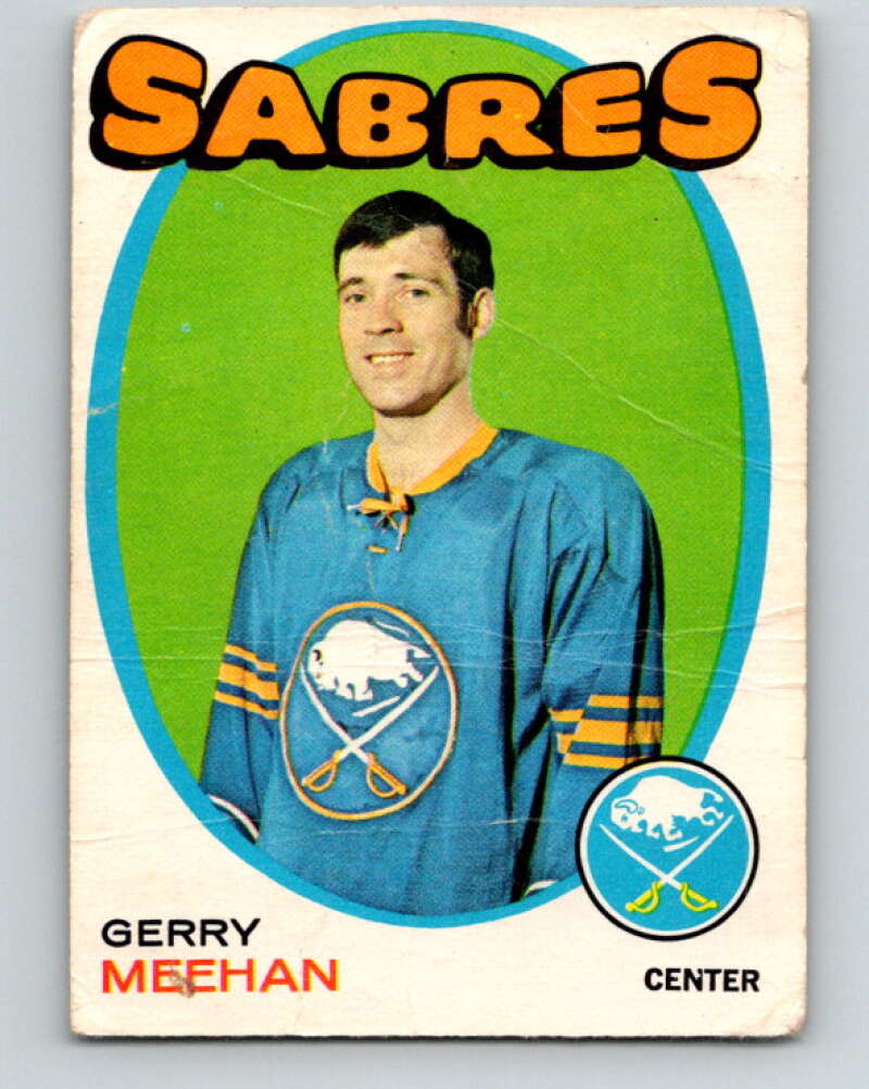 1971-72 O-Pee-Chee #160 Gerry Meehan Buffalo Sabres V9439