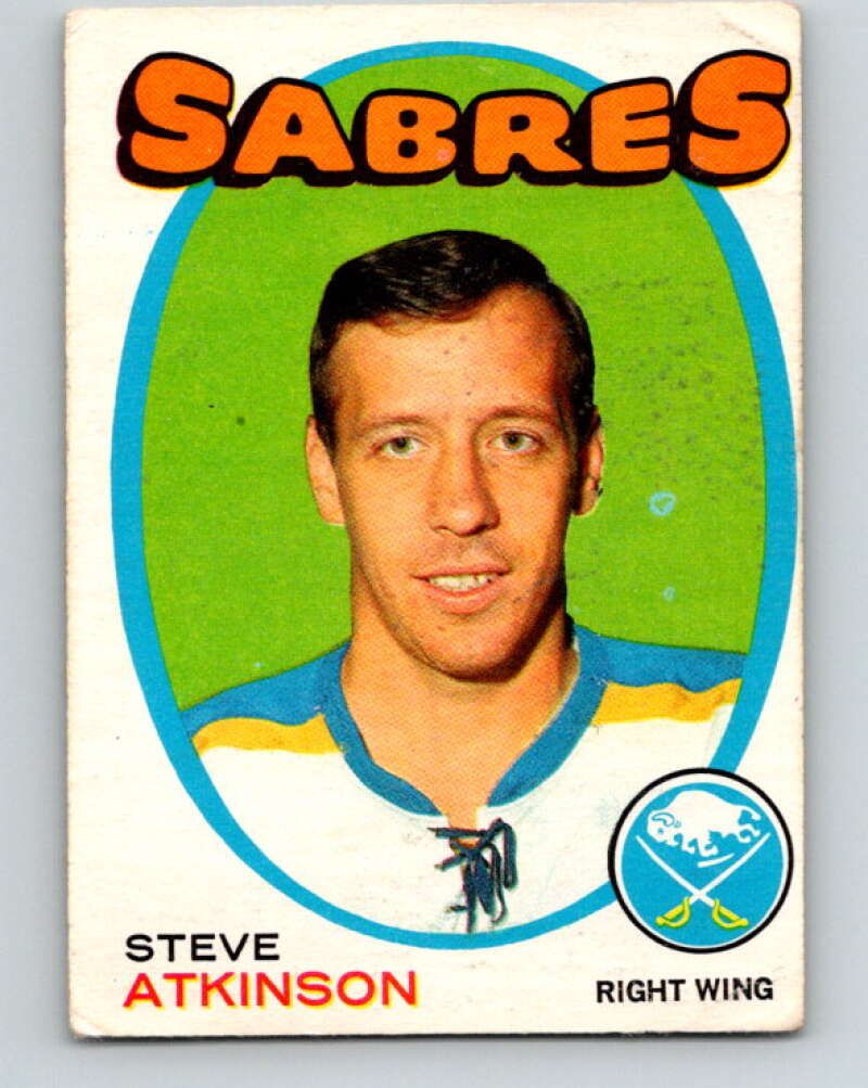 1971-72 O-Pee-Chee #162 Steve Atkinson RC Rookie Buffalo Sabres V9444