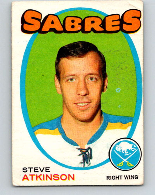 1971-72 O-Pee-Chee #162 Steve Atkinson  RC Rookie Buffalo Sabres  V9444