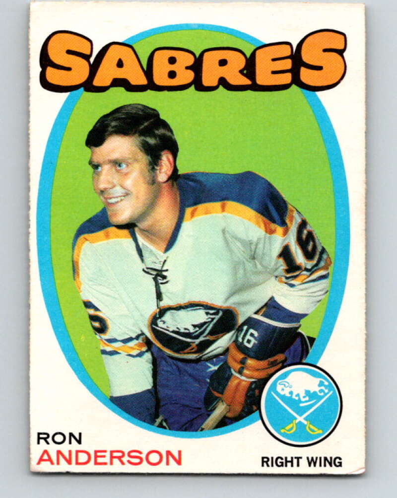 1971-72 O-Pee-Chee #163 Ron Anderson Buffalo Sabres V9446