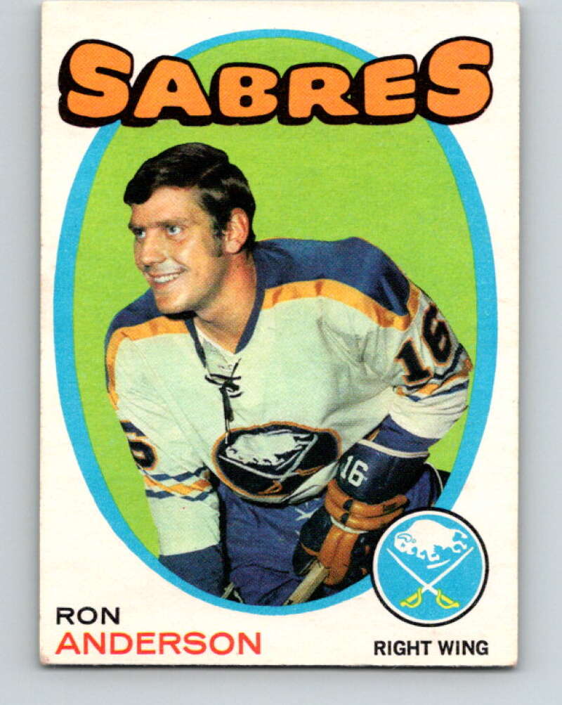 1971-72 O-Pee-Chee #163 Ron Anderson Buffalo Sabres V9447