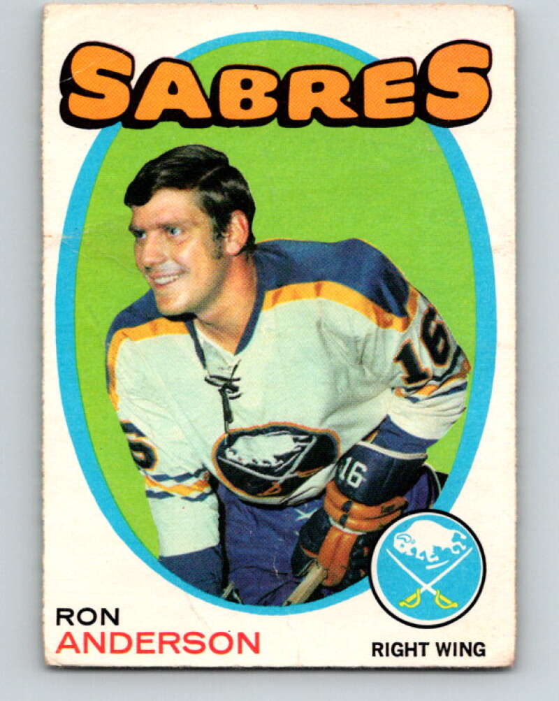 1971-72 O-Pee-Chee #163 Ron Anderson Buffalo Sabres V9448