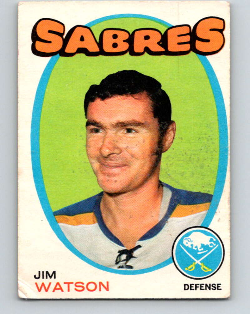 1971-72 O-Pee-Chee #165 Jim Watson Buffalo Sabres V9454