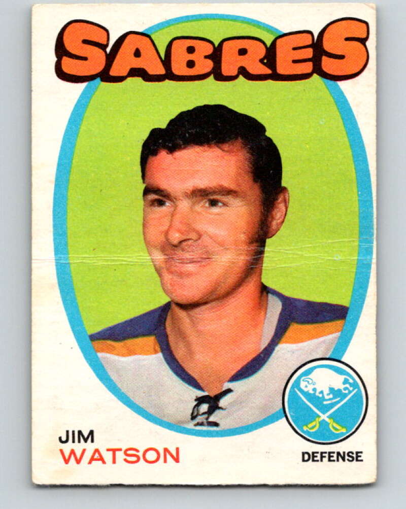 1971-72 O-Pee-Chee #165 Jim Watson Buffalo Sabres V9455