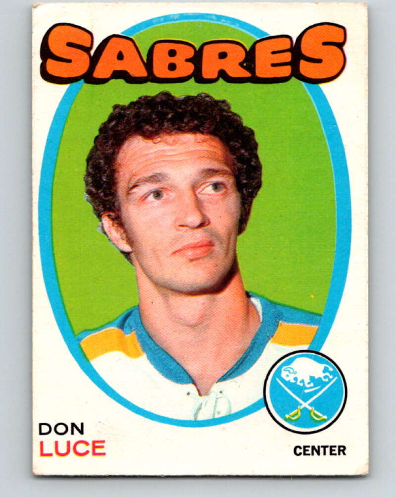 1971-72 O-Pee-Chee #166 Don Luce RC Rookie Buffalo Sabres V9458