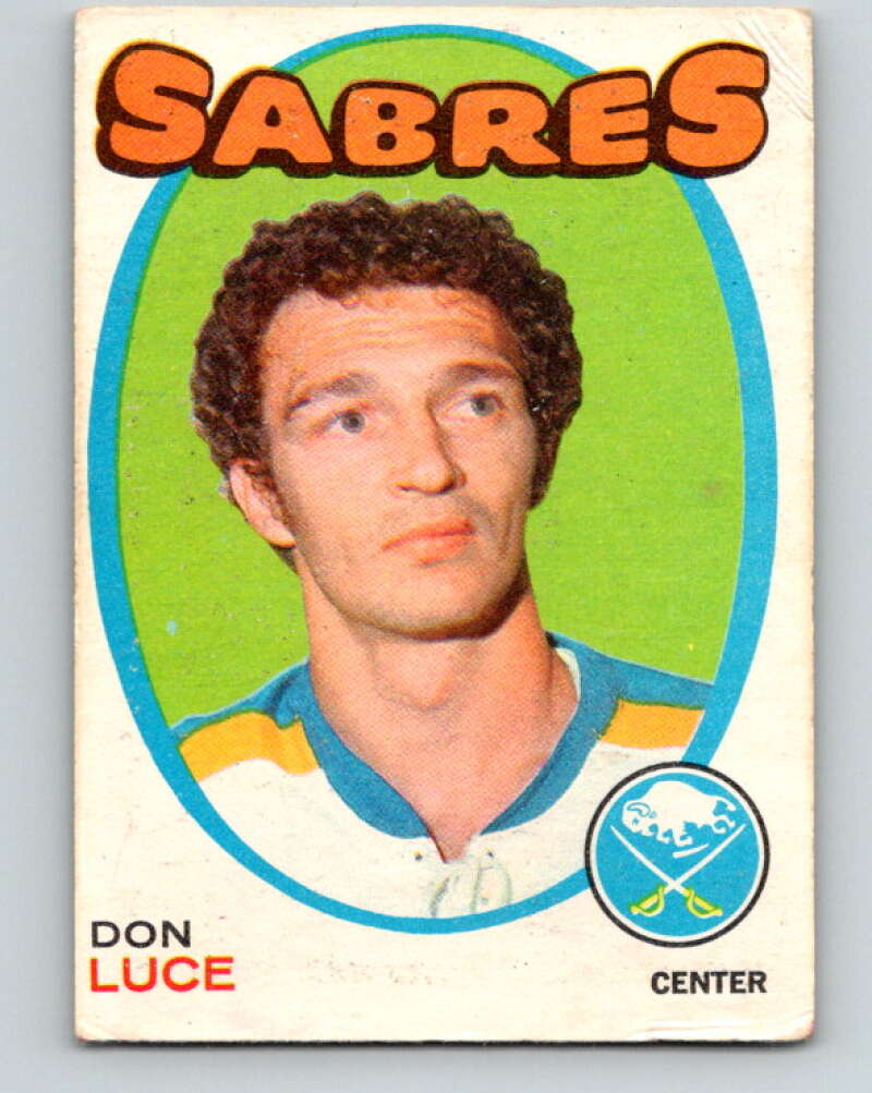 1971-72 O-Pee-Chee #166 Don Luce RC Rookie Buffalo Sabres V9460
