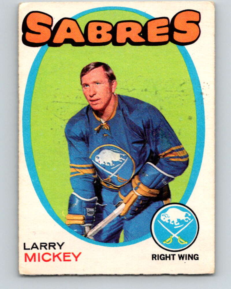 1971-72 O-Pee-Chee #167 Larry Mickey Buffalo Sabres V9463