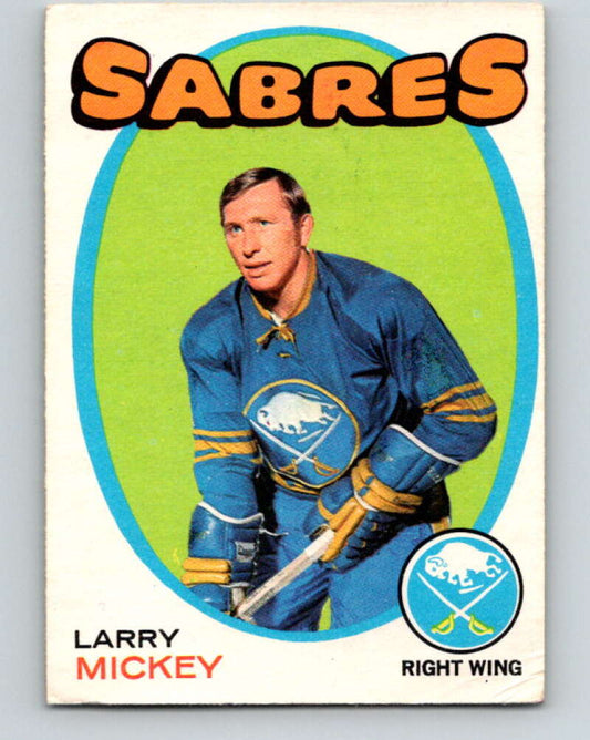1971-72 O-Pee-Chee #167 Larry Mickey  Buffalo Sabres  V9464