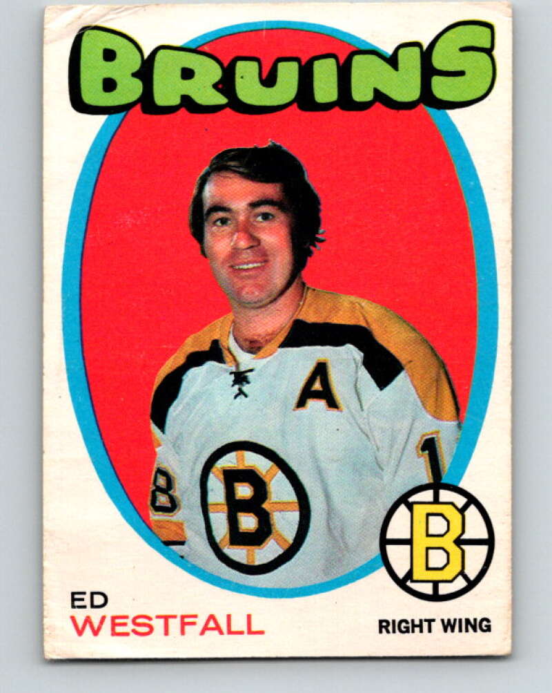1971-72 O-Pee-Chee #169 Ed Westfall Boston Bruins V9470