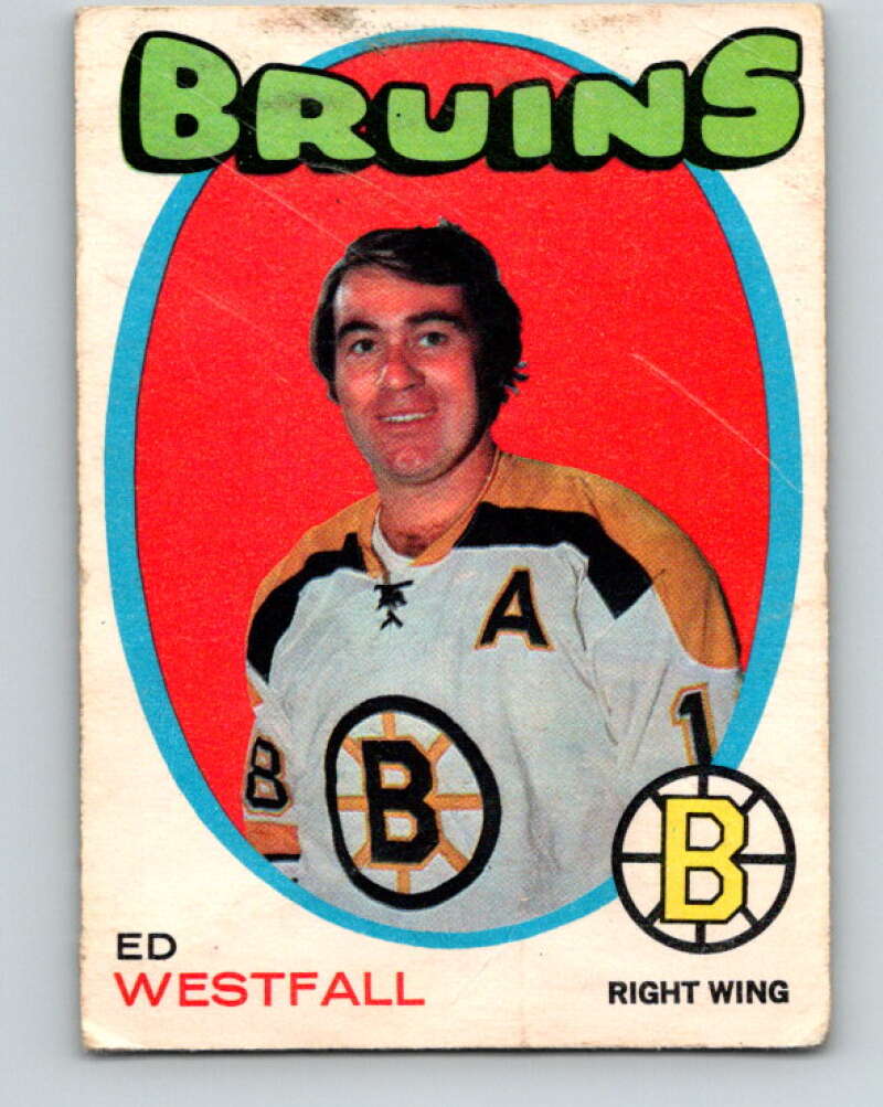 1971-72 O-Pee-Chee #169 Ed Westfall Boston Bruins V9471