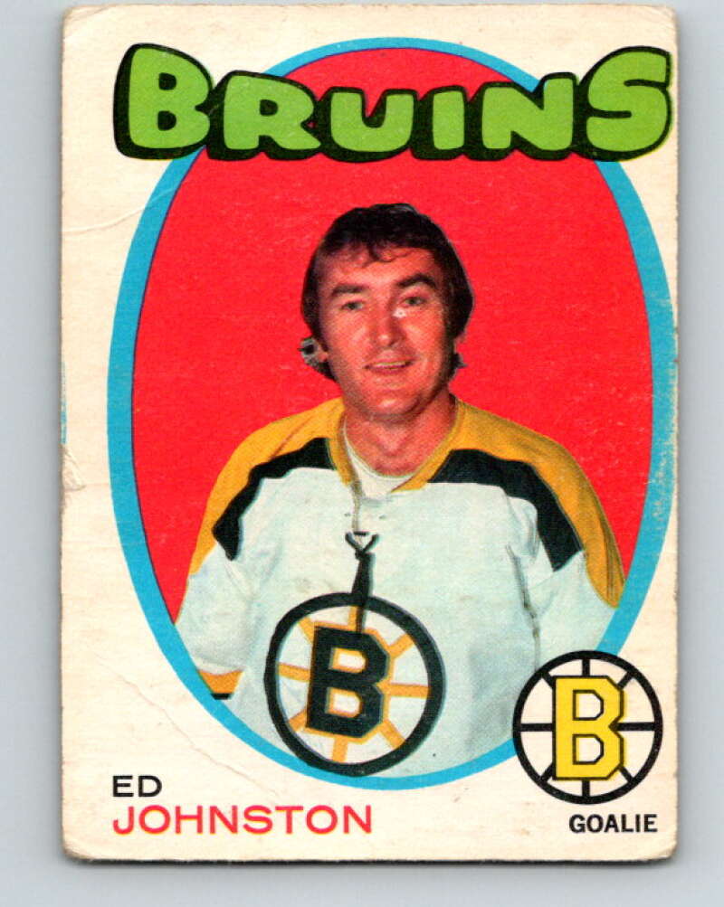 1971-72 O-Pee-Chee #172 Ed Johnston Boston Bruins V9480