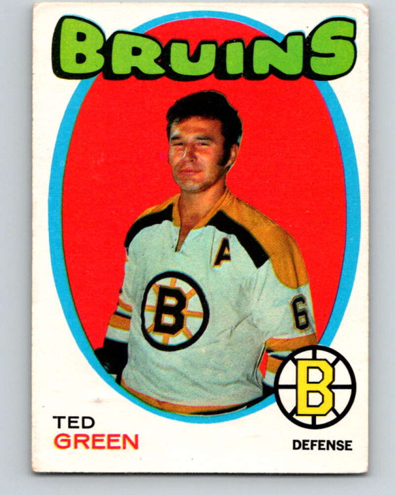 1971-72 O-Pee-Chee #173 Ted Green Boston Bruins V9484