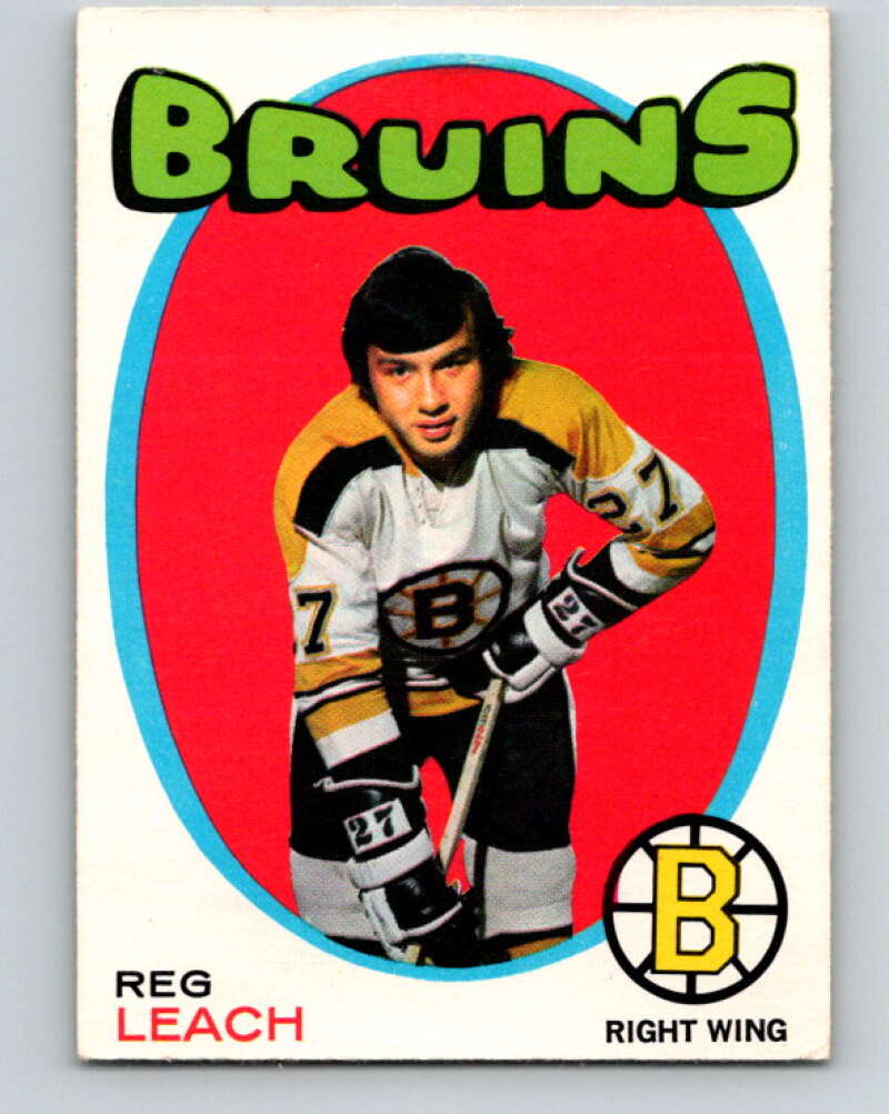 1971-72 O-Pee-Chee #175 Reggie Leach RC Rookie Boston Bruins V9489