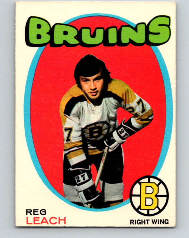 1971-72 O-Pee-Chee #175 Reggie Leach RC Rookie Boston Bruins V9490
