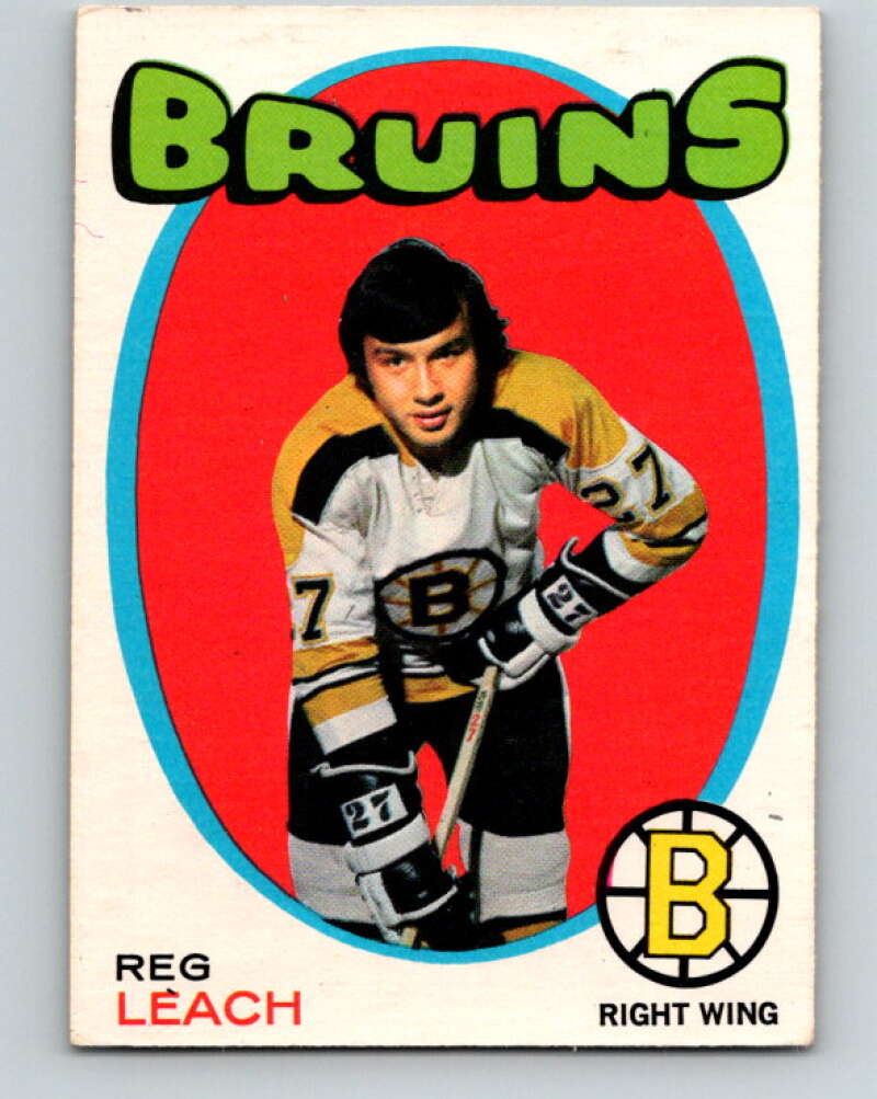 1971-72 O-Pee-Chee #175 Reggie Leach RC Rookie Boston Bruins V9491