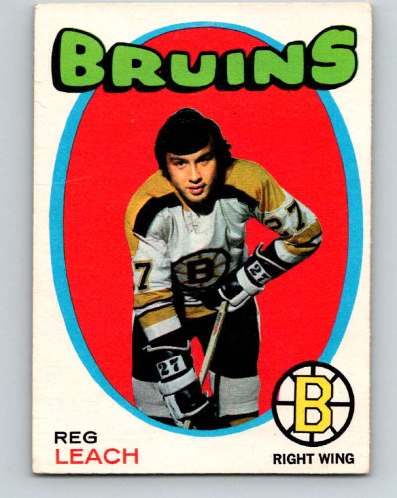 1971-72 O-Pee-Chee #175 Reggie Leach RC Rookie Boston Bruins V9492