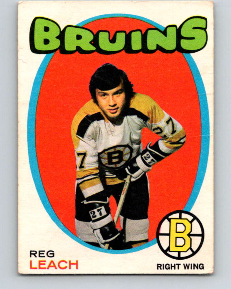 1971-72 O-Pee-Chee #175 Reggie Leach RC Rookie Boston Bruins V9493