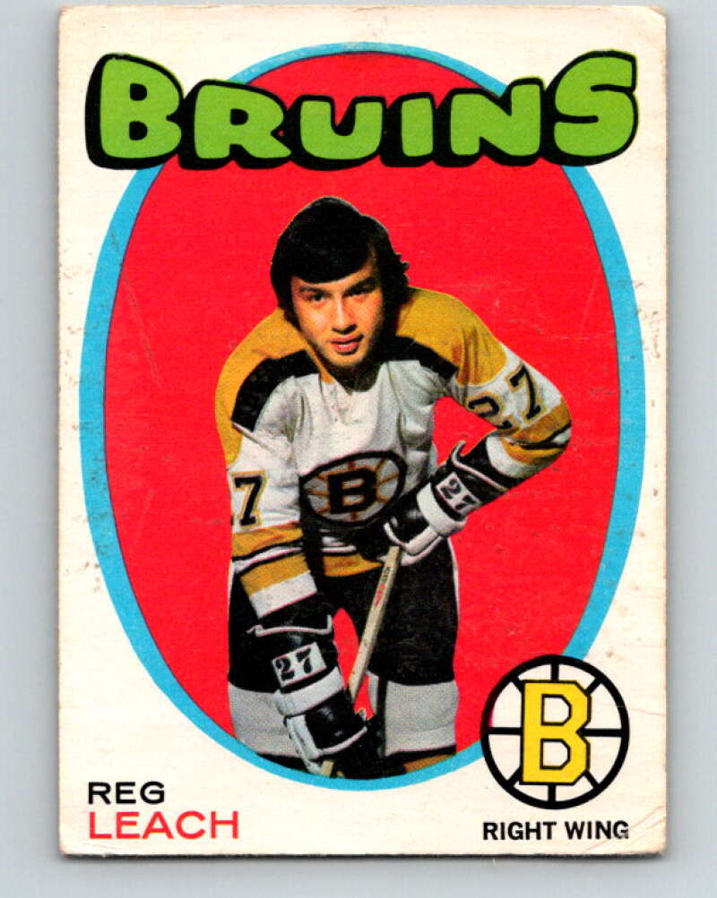 1971-72 O-Pee-Chee #175 Reggie Leach RC Rookie Boston Bruins V9494