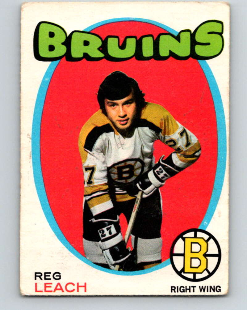 1971-72 O-Pee-Chee #175 Reggie Leach RC Rookie Boston Bruins V9495