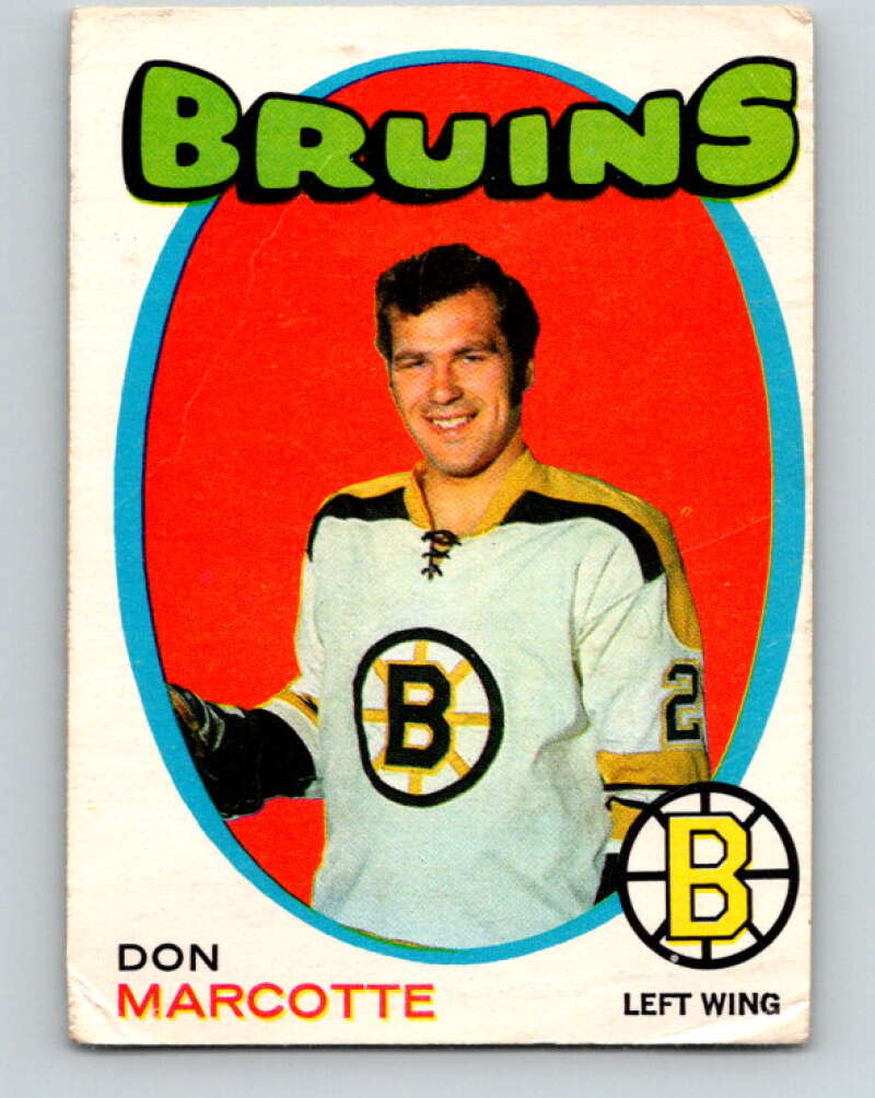 1971-72 O-Pee-Chee #176 Don Marcotte Boston Bruins V9496