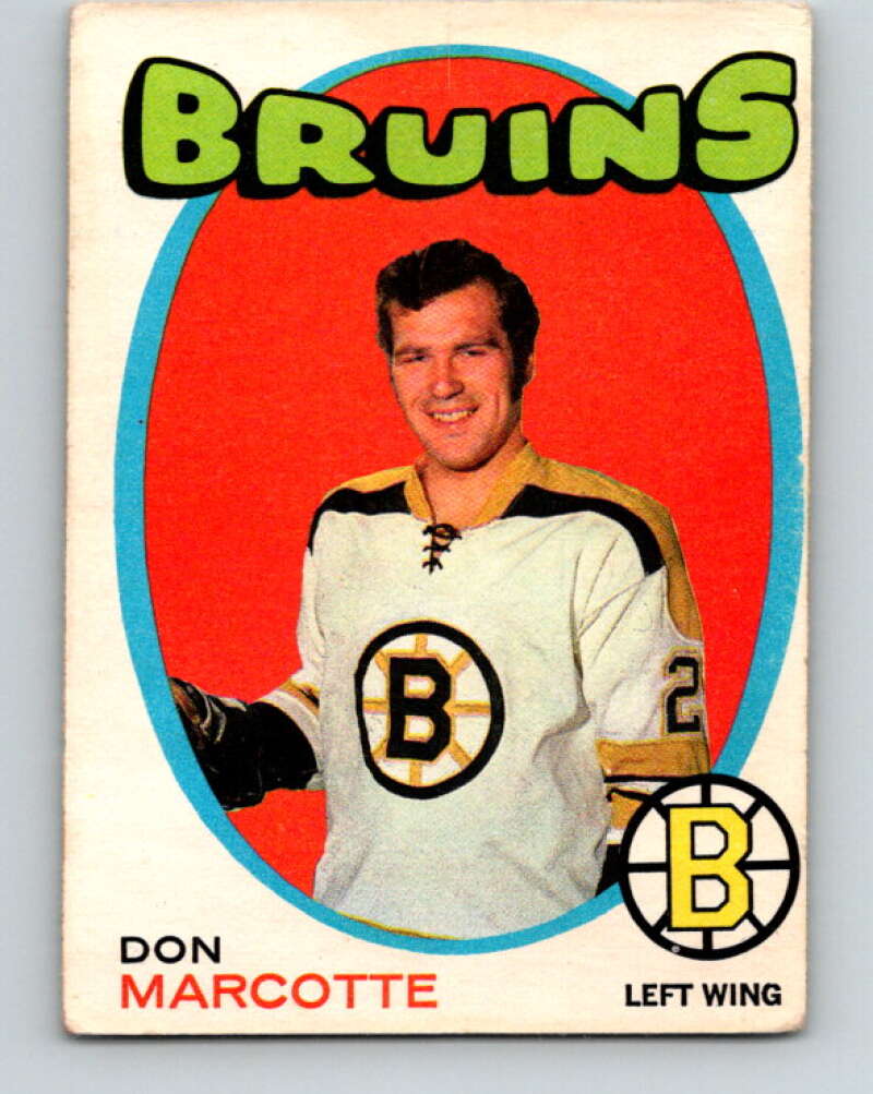 1971-72 O-Pee-Chee #176 Don Marcotte Boston Bruins V9498