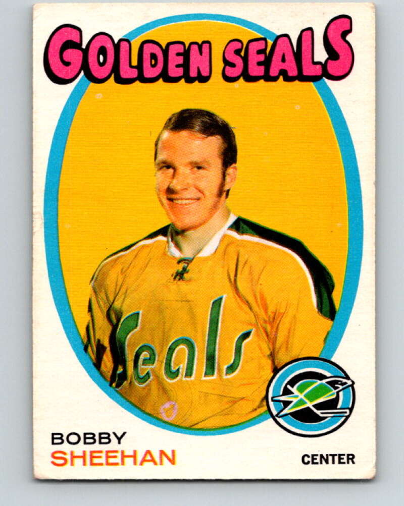 1971-72 O-Pee-Chee #177 Bobby Sheehan RC Rookie California Golden Seals V9502