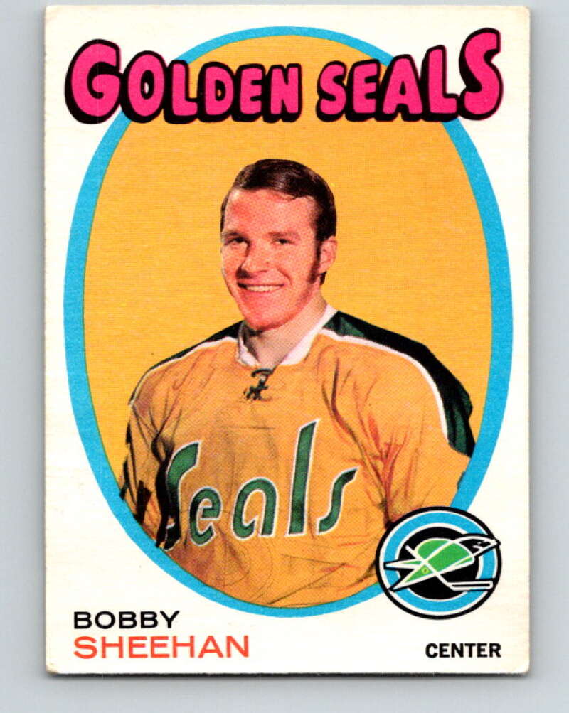 1971-72 O-Pee-Chee #177 Bobby Sheehan RC Rookie California Golden Seals V9504