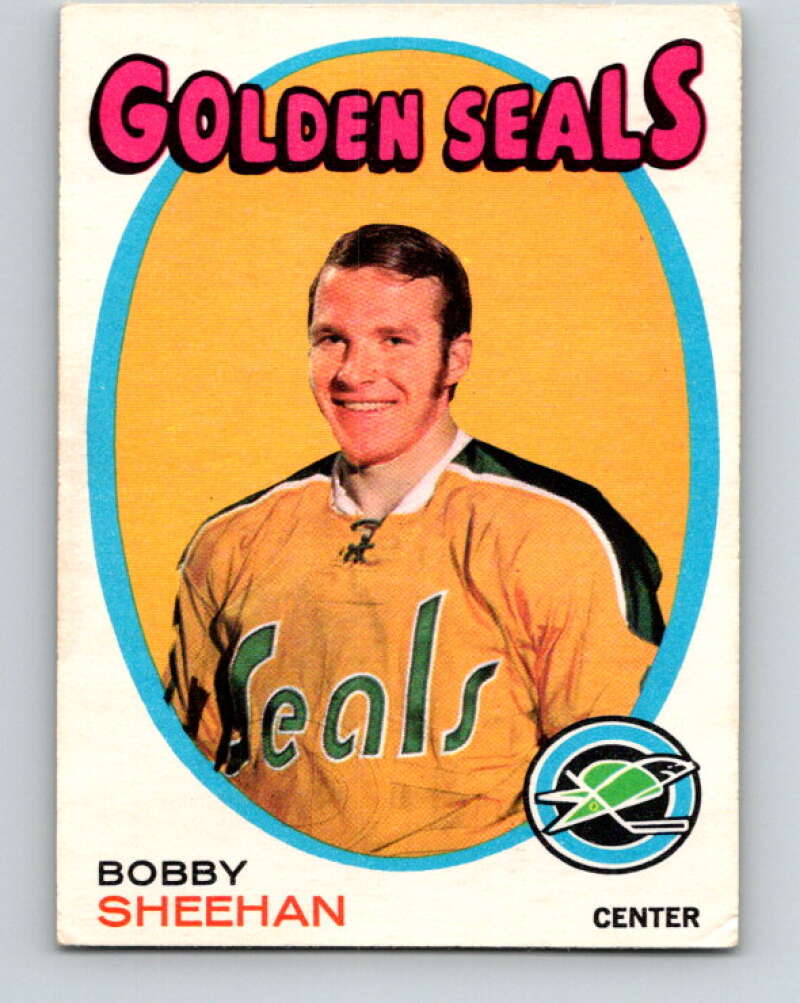 1971-72 O-Pee-Chee #177 Bobby Sheehan RC Rookie California Golden Seals V9505