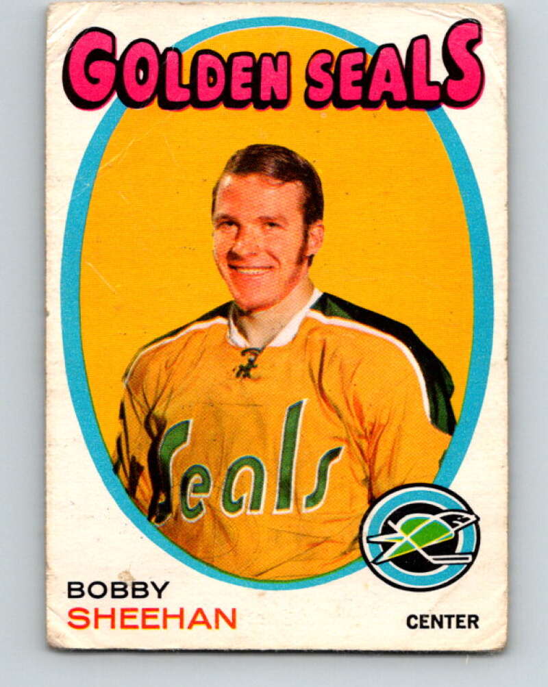 1971-72 O-Pee-Chee #177 Bobby Sheehan RC Rookie California Golden Seals V9507