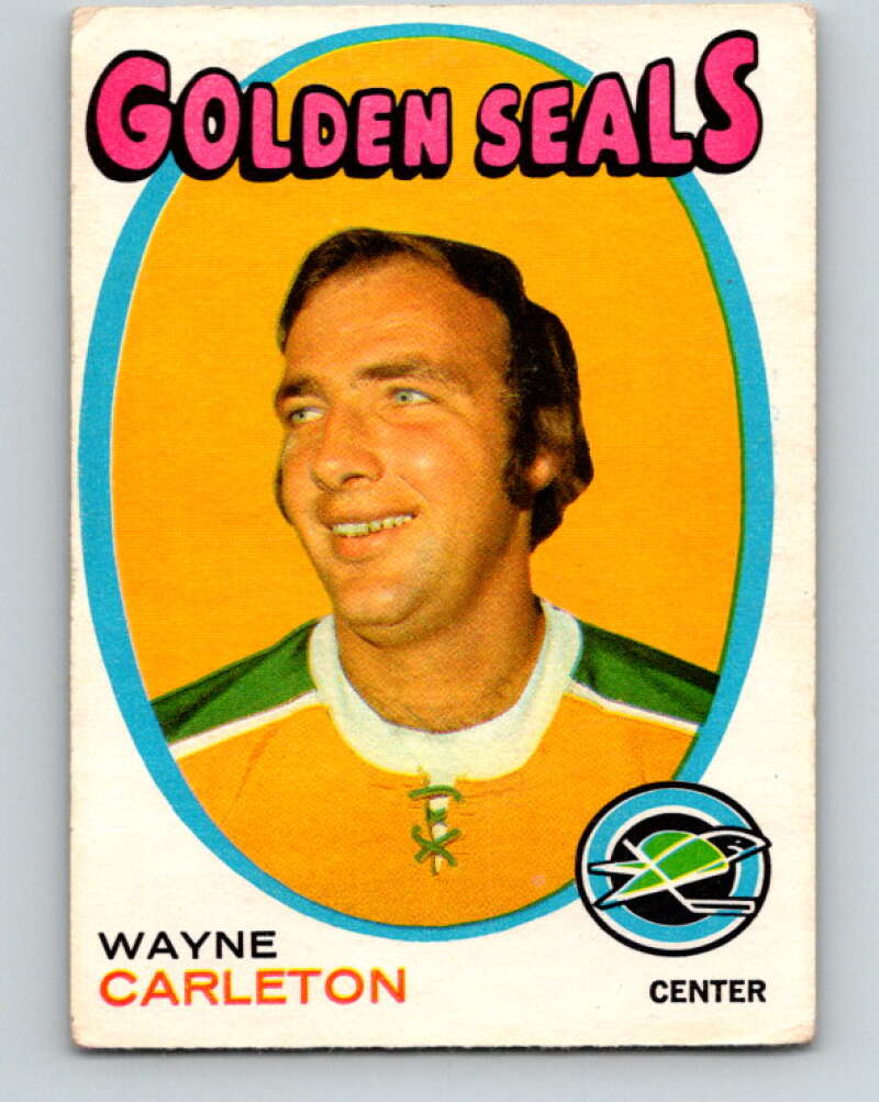 1971-72 O-Pee-Chee #178 Wayne Carleton California Golden Seals V9509
