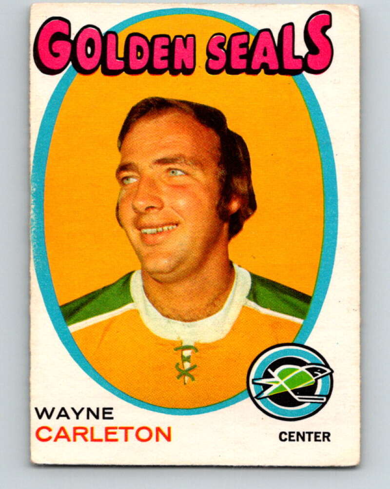 1971-72 O-Pee-Chee #178 Wayne Carleton California Golden Seals V9510