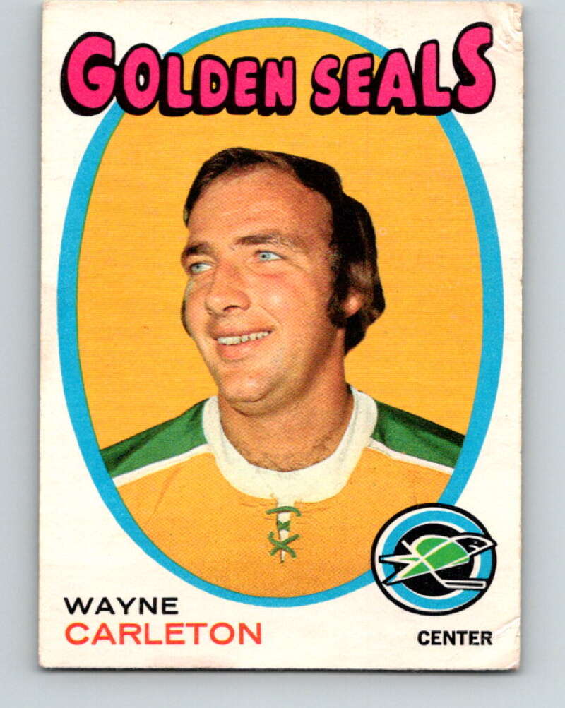 1971-72 O-Pee-Chee #178 Wayne Carleton California Golden Seals V9512