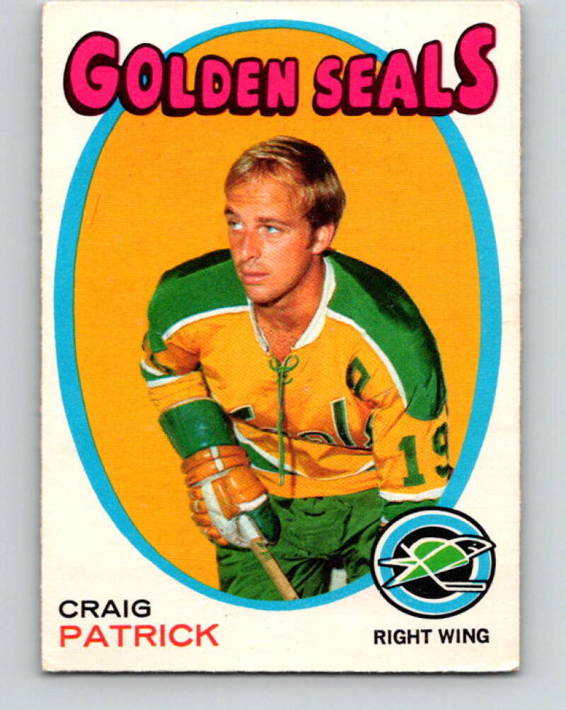 1971-72 O-Pee-Chee #184 Craig Patrick RC Rookie California Golden Seals V9532