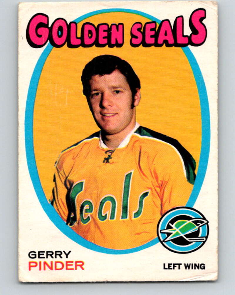 1971-72 O-Pee-Chee #185 Gerry Pinder California Golden Seals V9538
