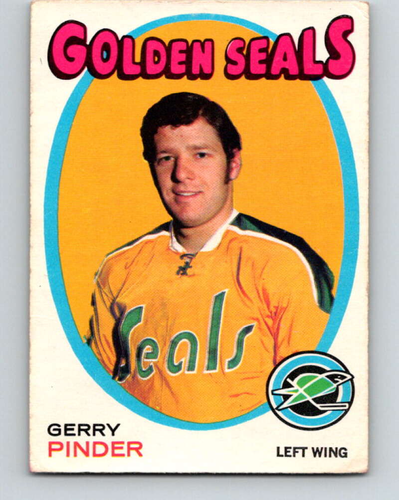 1971-72 O-Pee-Chee #185 Gerry Pinder California Golden Seals V9539