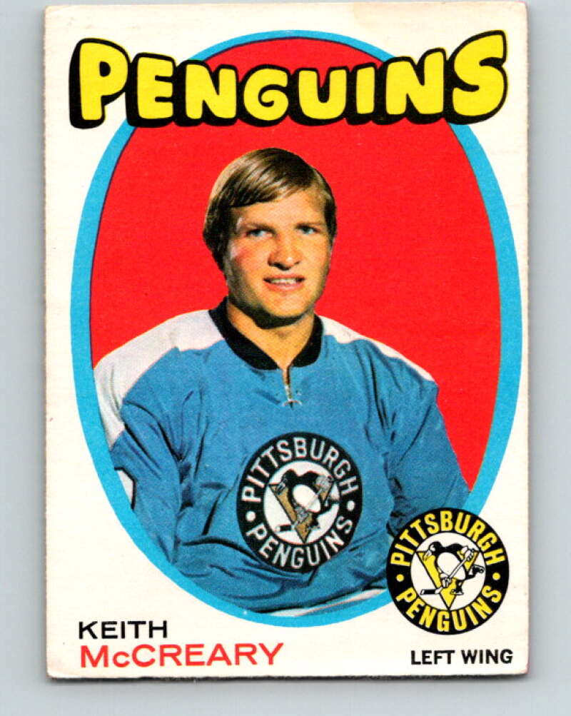 1971-72 O-Pee-Chee #188 Keith McCreary Pittsburgh Penguins V9551
