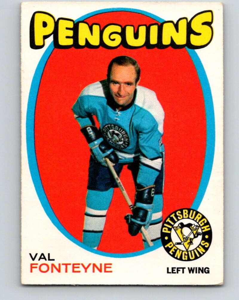 1971-72 O-Pee-Chee #189 Val Fonteyne Pittsburgh Penguins V9557