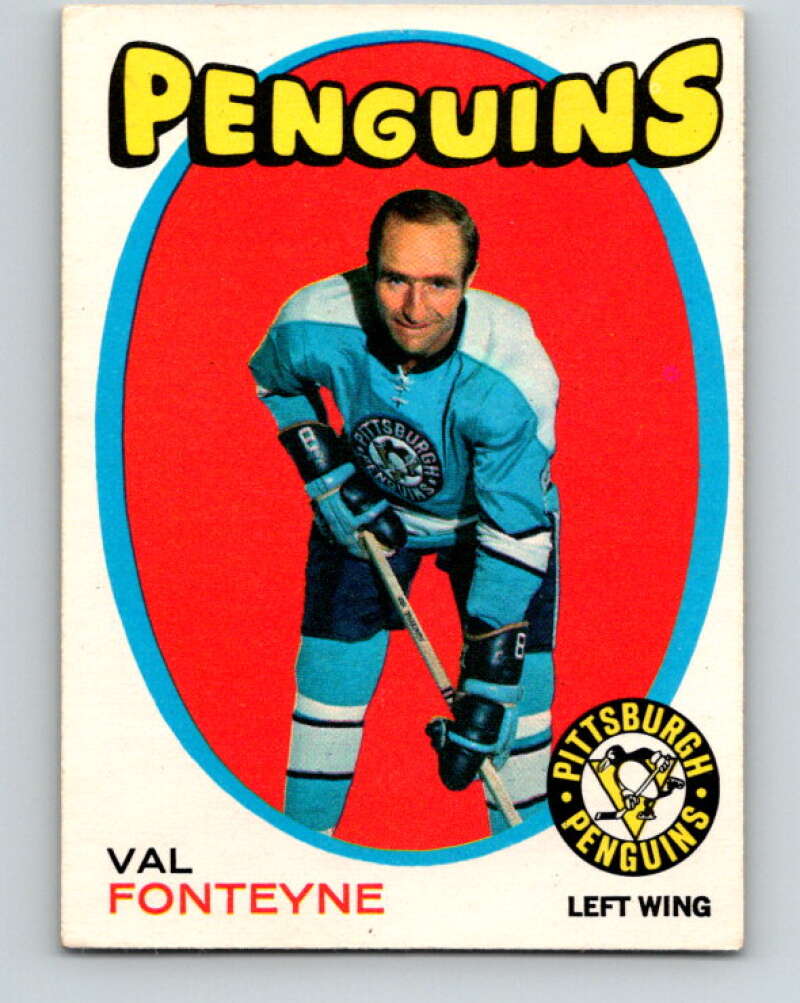 1971-72 O-Pee-Chee #189 Val Fonteyne Pittsburgh Penguins V9558